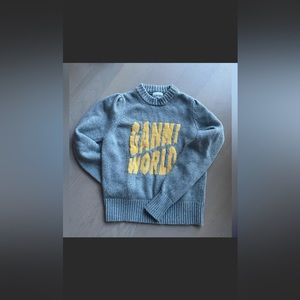 Ganni Grey World Wool Knit Sweater Jumper (COS, Arket)
